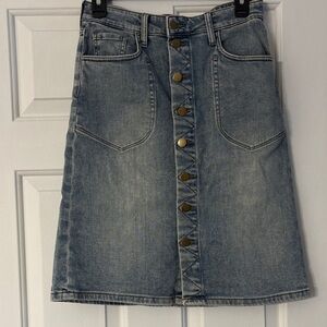 Kut from the Kloth Blue Denim Skirt